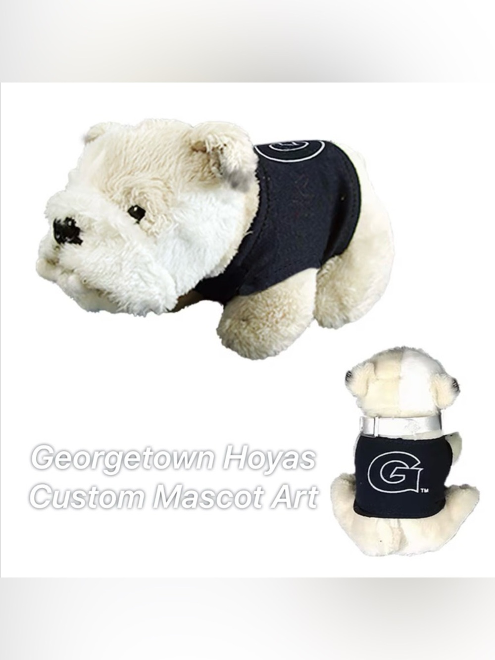 George Plush Dog Shirt - Black with White Logo